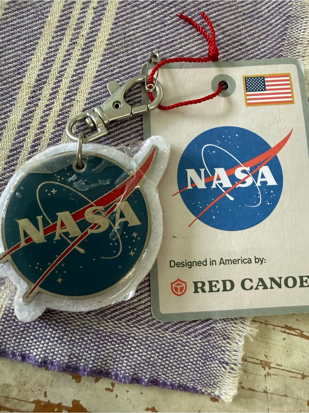 New NASA Logo Keychain -